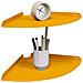 Mensola sospesa 2 pcs Giallo senape 30 x 30 x 2 cm - Foto miniatura 3