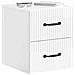 Mobiletto da notte a muro 2 pcs Bianco Lucido 34,5 x 33 x 40 cm - Foto miniatura 2