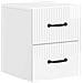 Mobiletto da notte a muro 2 pcs Bianco Lucido 34,5 x 33 x 40 cm - Foto miniatura 3