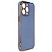 Custodia Colorata Per Illuminazione, Per Samsung Galaxy A73 5g, Cover In Gel Con Cornice Dorata Blu. - Foto miniatura 4