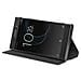 Flip Cover Custodia per Xperia XA1 Ultra in Pelle Colore Nero - Foto miniatura 1
