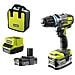 Trapano Avvitatore Impatto Brushless 18v Oneplus - 2 Batterie Lithiumplus 5ah - 2ah - Quick Charger 2.0ah - R18pdb - Foto miniatura 1