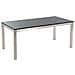 Set Di Tavolo E 6 Sedie Da Giardino In Acciaio, Basalto E Fibra Tessile Grigia- Piano Singolo- Nero Lucido - 180cm - Grosseto - Foto miniatura 18