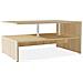 Tavolino da Salotto in Legno Multistrato 90x59x42 cm Rovere - Foto miniatura 7
