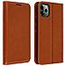 Custodia Apple Iphone 11 Pro Maxpelle Portafoglio Funzione Stand - Camel - Foto miniatura 1