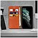 Custodia Apple Iphone 11 Pro Maxpelle Portafoglio Funzione Stand - Camel - Foto miniatura 4