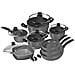 Set Di Stoviglie In Alluminio Con Pentolini, Casseruole, Padella, Padella Per Stufati, Padella Per Friggere, Casseruola Quadrata - Foto miniatura 1
