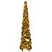 Albero di Natale Artificiale Apribile Dorato 120 cm PET - Foto miniatura 1