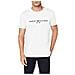 Tommy Hilfiger Tommy Flag Hilfiger Tee Maglietta Sport, Bianco (snow Bianco 118), Large Uomo - Foto miniatura 1