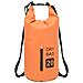 Borsa Impermeabile Con Cerniera Arancione 20 L In Pvc - Foto miniatura 4