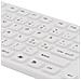 Tastiera Deltaco In Silicone, Ip68, Full Size, 105 Tasti, Bianca - Foto miniatura 6