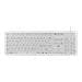 Tastiera Deltaco In Silicone, Ip68, Full Size, 105 Tasti, Bianca - Foto miniatura 2