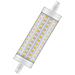 Lampadina Led A Matita 118mm - Variabile 15w Equivalente 125w R7s - Bianco Caldo - Foto miniatura 2