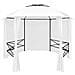 Gazebo da Giardino con Tende 360x312x265 cm Bianco 180 g / m² - Foto miniatura 1