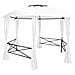 Gazebo da Giardino con Tende 360x312x265 cm Bianco 180 g / m² - Foto miniatura 3