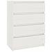 Credenza Bianca 60x36x84 Cm In Legno Massello Di Pino - Foto miniatura 2