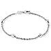 Bracciale Da Donna 19 Cm Con Piccole Sfere In Argento 925 Rodiato - Foto miniatura 1