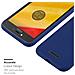Custodia Compatibile Con Motorola Moto C Plus In Candy Blu Scuro - Coperchio Protettivo In Silicone Tpu Flessibile - Foto miniatura 6