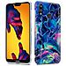 Custodia Compatibile Con Huawei P20 Lite In Marmo Rosa Blu No. 17 - Coperchio Protettivo In Silicone Tpu Con Motivo A Mosaico - Foto miniatura 6