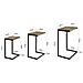Set Da 3 Tavolini Tavolino Impilabile Tavolino Da Divano, tavolini Da Soggiorno, fbt102-f - Foto miniatura 2