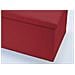 Pouf Contenitore Imbottito Pieghevole In Ecopelle Modello Double Colore Bordeaux - Foto miniatura 3