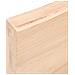 Piano Bagno 80x40x (2-6) cm in Legno Massello Non Trattato - Foto miniatura 5