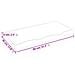 Piano Bagno 80x40x (2-6) cm in Legno Massello Non Trattato - Foto miniatura 6