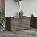 Armadietto Portaoggetti Giardino Grigio 110x55x60,5 Polyrattan - Foto miniatura 2