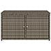 Armadietto Portaoggetti Giardino Grigio 110x55x60,5 Polyrattan - Foto miniatura 5