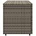 Armadietto Portaoggetti Giardino Grigio 110x55x60,5 Polyrattan - Foto miniatura 6