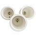 Lampadario Da Soffitto 3 Cilindri In Gesso Verniciabile Supporto Faretto Gu10 - Foto miniatura 4