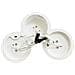 Lampadario Da Soffitto 3 Cilindri In Gesso Verniciabile Supporto Faretto Gu10 - Foto miniatura 5