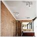 Lampadario Da Soffitto 3 Cilindri In Gesso Verniciabile Supporto Faretto Gu10 - Foto miniatura 6