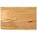Piano Tavolo Bordi Vivi 50x40x3,8 Cm In Legno Massello Di Mango - Foto miniatura 1