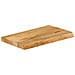 Piano Tavolo Bordi Vivi 50x40x3,8 Cm In Legno Massello Di Mango - Foto miniatura 2