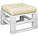 Cuscino Per Divano Pallet Crema 60x60x12 Cm - Foto miniatura 3
