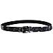 Cintura In Pelle Di Lino Nero Cayman - 95 Cm / 38 Inches - Foto miniatura 3