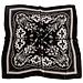 Elegante Sciarpa Quadrata Paisley - 70x70cm Blu Navy   Black - Foto miniatura 2