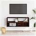 Mobile Tv Rovere Fumo 100x31x39,5cm Legno Multistrato E Metallo - Foto miniatura 3