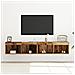 Armadi per TV  con luci LED 2 pz Legno antico 80x30x30 cm - Foto miniatura 4