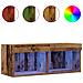 Armadi per TV  con luci LED 2 pz Legno antico 80x30x30 cm - Foto miniatura 6