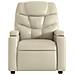 Poltrona Alzapersona Reclinabile Crema in Similpelle - Foto miniatura 9