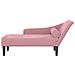 Chaise Lounge con Cuscini Rosa in Velluto - Foto miniatura 3