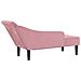 Chaise Lounge con Cuscini Rosa in Velluto - Foto miniatura 5
