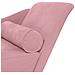 Chaise Lounge con Cuscini Rosa in Velluto - Foto miniatura 6