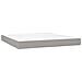 Giroletto a Molle con Materasso Grigio Chiaro180x200 cm Tessuto - Foto miniatura 5