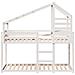 Letto a Castello con Tetto Bianco 90x200 cm in Legno di Pino - Foto miniatura 4
