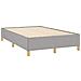 Letto a Molle Materasso e LED Grigio Chiaro 120x190 cm Tessuto - Foto miniatura 6