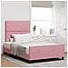 Letto Rosa 120x200 cm in Velluto - Foto miniatura 2