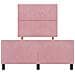 Letto Rosa 120x200 cm in Velluto - Foto miniatura 8